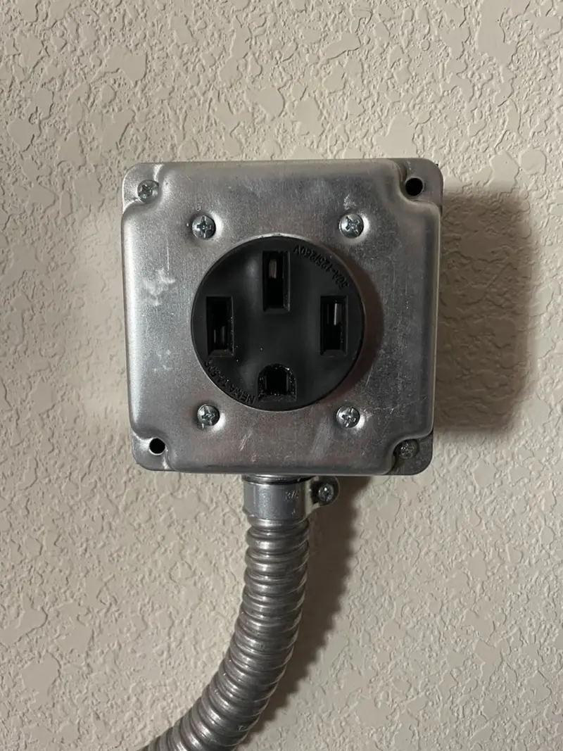 NEMA 14-50 outlet installed for Smart Home Electrical in St. Louis